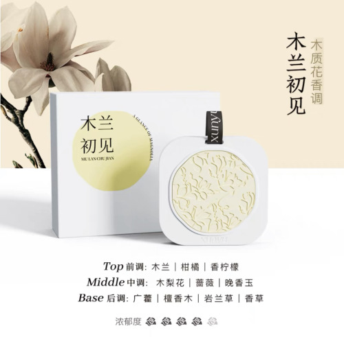 Scented Incense Pendant Car Air Freshener, Pineapple Wood Fresh Scent, Handmade for First Meetings, Gift Box Set, Bulk Pack