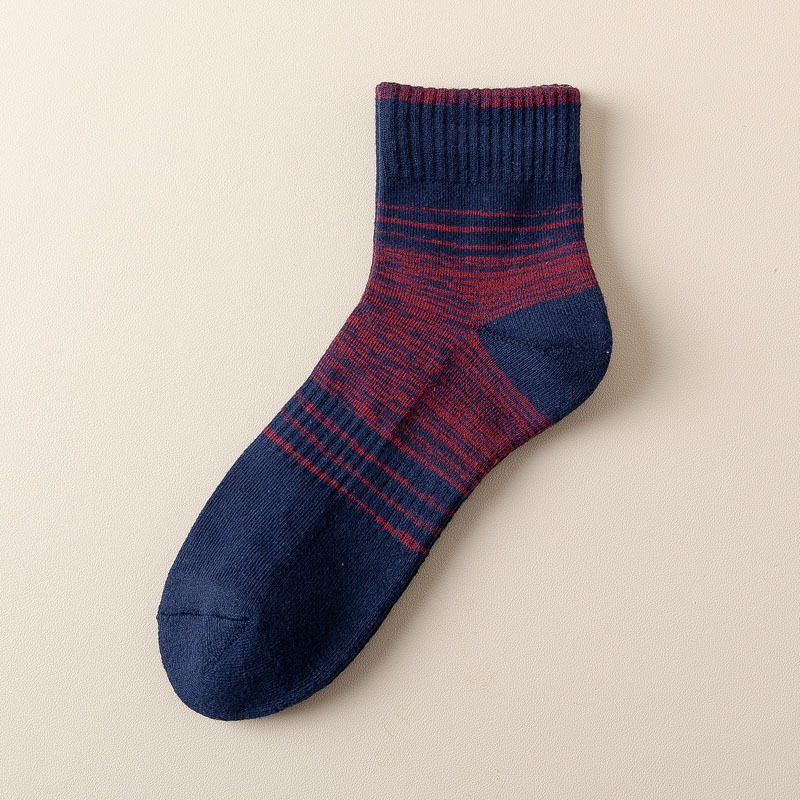 Chaussettes de sport mi-mollet tendance en coton 2025D pour homme, nouvelle collection automne-hiver, dégradées, pour course à pied et plein air_voghion.com