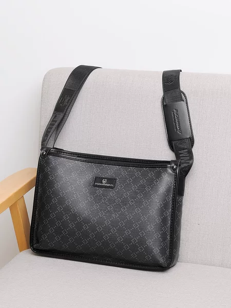 2025 New Men's Bag, Horizontal Crossbody Bag, Single Shoulder Casual Bag, Sports Plaid Bag, Large Capacity Men's Backpack, Plaid Pattern