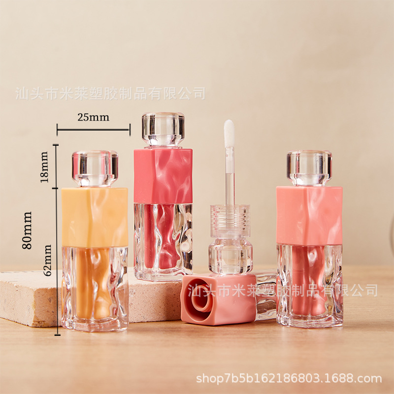 厂家直供 唇釉分装瓶 透明外瓶唇彩瓶彩妆包材 唇蜜分装瓶容量2ML