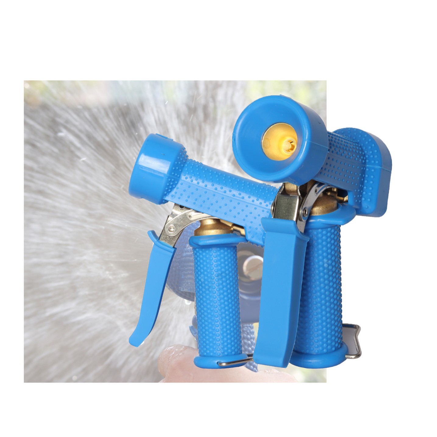 家用高压园林水枪洗车水枪橡胶铜枪喷头