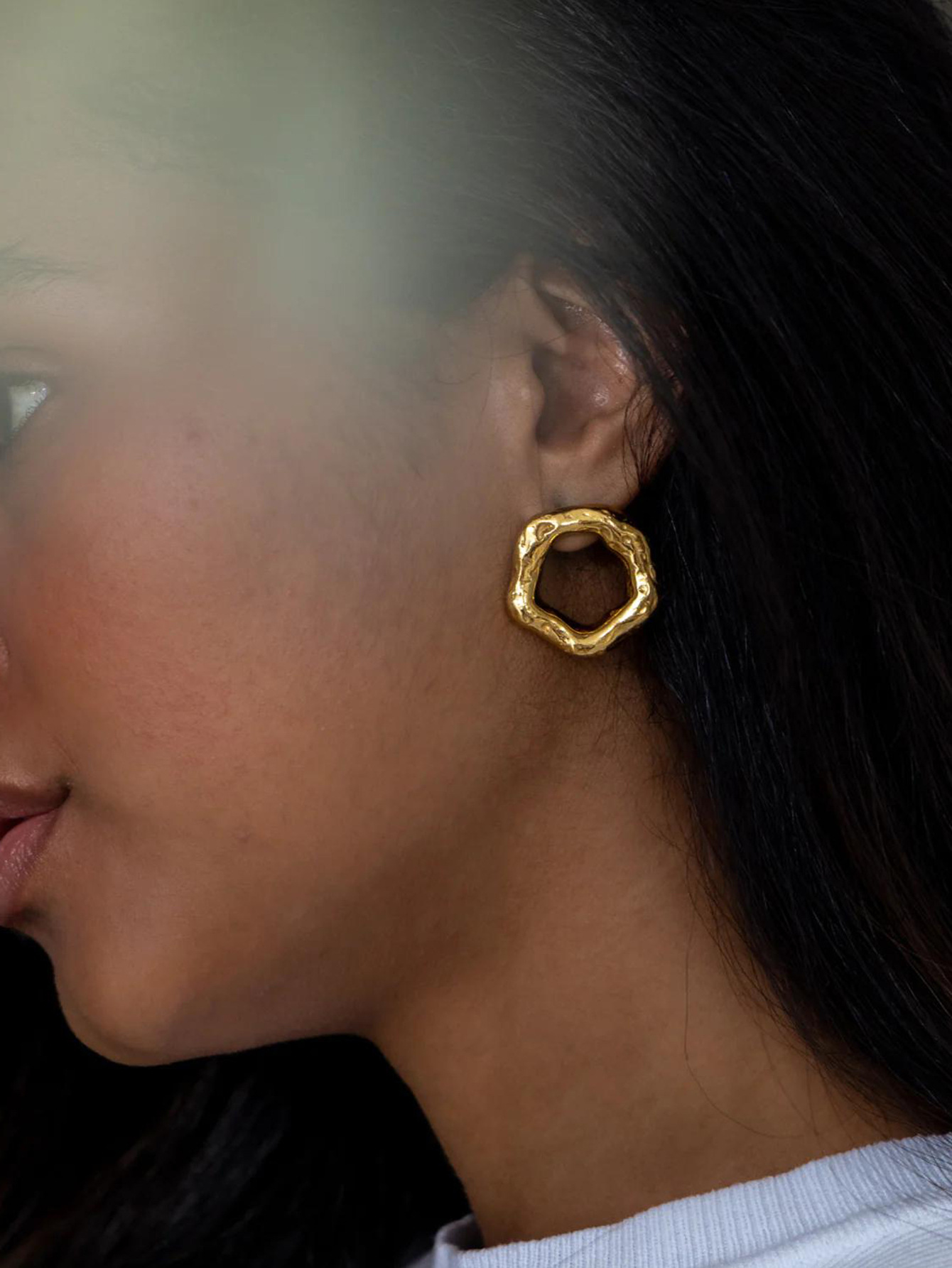 Solid Color 316L Stainless Steel  Simple Style Waterproof Non Tarnish Surgical Steel Rings Earrings display picture 4
