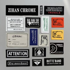 New Handmade Screen Printing Fabric Patch for DIY Boxes, Bags, Hats, Clothing Accessories, and Decorative Fabric Labels