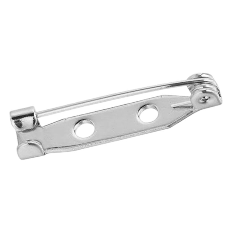 Iron simple pin hole pin brooch DIY jewelry accessories multi-specification safety buckle sticky brooch