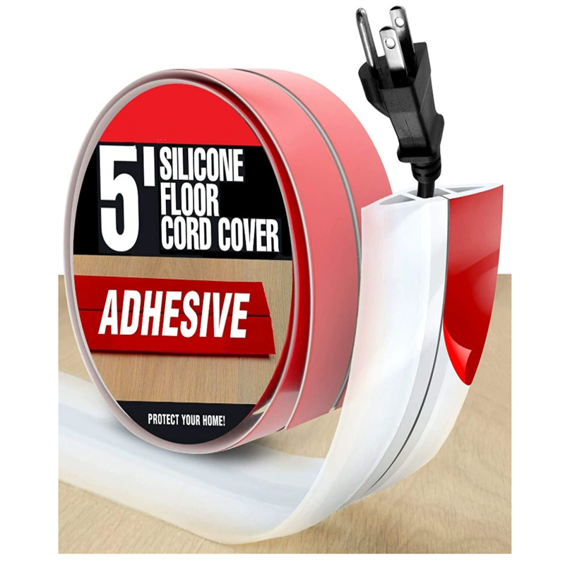 Самоклеящаяся защитная лента для проводов и кабелей, силиконовый защитный рукав для прокладки кабеля в полу, защитная полоса для кабельных лотков, самоклеящийся тип