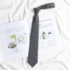 A7703 gray white strips hand-pressed