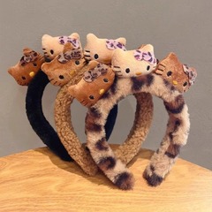 洗臉專用發箍女2023新款秋冬可愛小熊頭箍束髮帶發卡髮飾毛絨頭飾