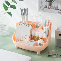 Multi-functional pen holder student desktop office storage box creative stationery bucket stationery box multi-cell large capacity stationery tube 