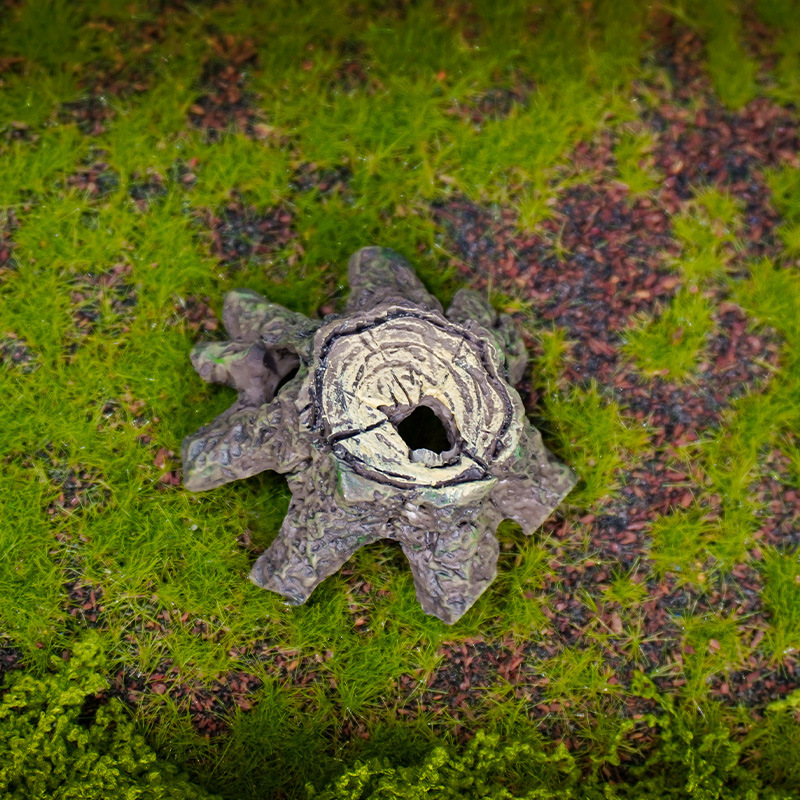 Estilo explosivo musgo micro paisaje joyería resina granja maceta acuario decoración raíz de árbol artificial pescado camarones refugio casa