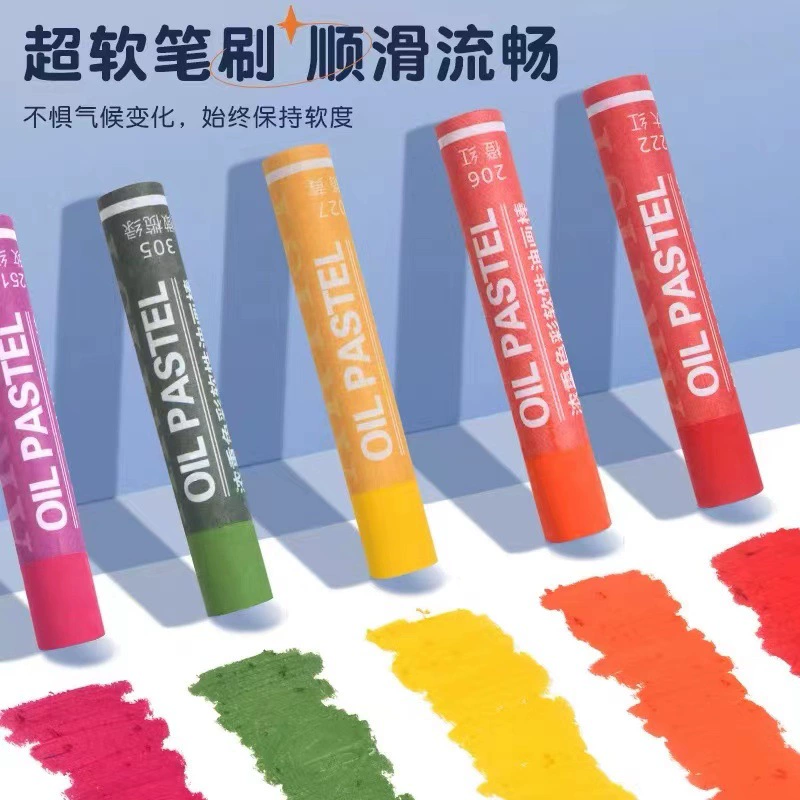 Oil pastels Anmei鲸, набор, фартук для рисования, скребок, карандаши