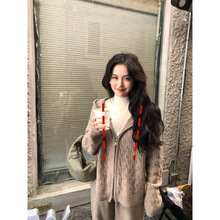 哺乳套装新款秋冬韩版宽松外穿百搭连帽开衫休闲裤针织孕妇套装