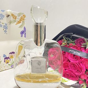 Transparent Glass Wine Bottle with Lid, Sealed Wine Bottle, Wine Storage Device, Wine Set, Household Personalized Whiskey Bottle