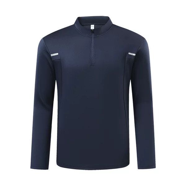 New Spring and Autumn Half-Zip Long Sleeve Sports T-Shirt for Men and Women, Sportswear for Fitness, Outdoor Top, Running Sportswear