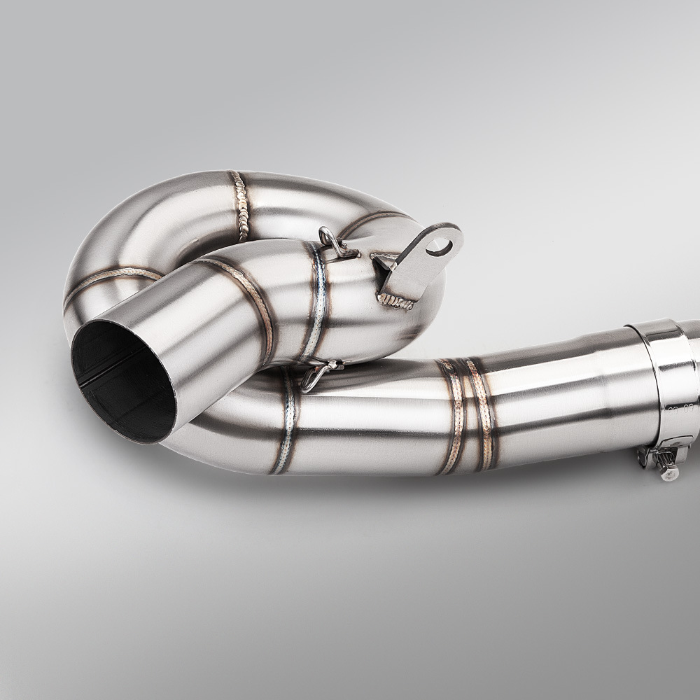 Suitable for Qianjiang Sai 600 680CC full exhaust system, stainless steel spiral front exhaust pipe and tail muffler