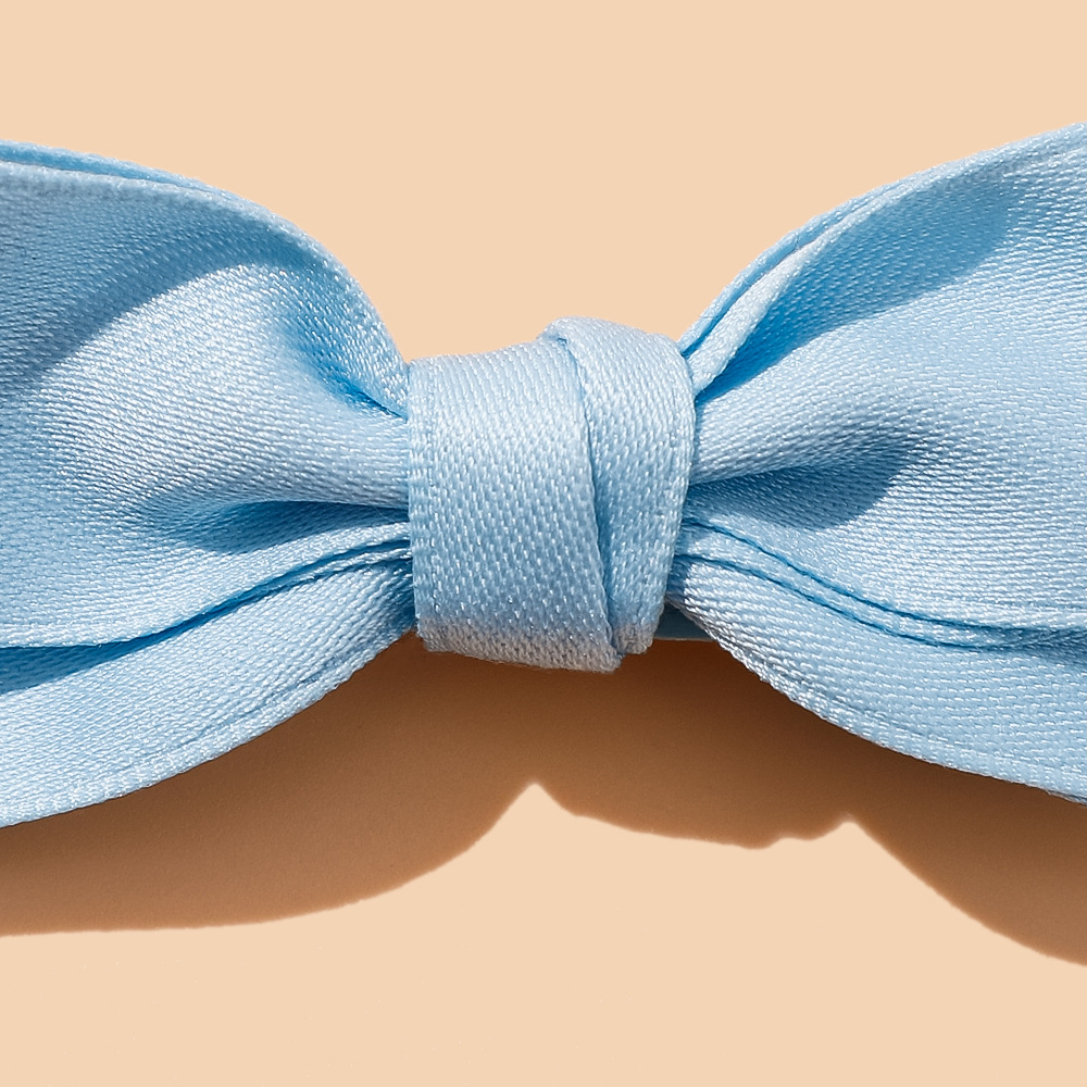 Pinza pelo bebé lazo cinta doble capa accesorios verano_voghion.com