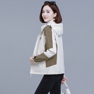 Jacket Women's jacket 2024 New workwear spring and autumn loose plus size versatile windproof women's short top