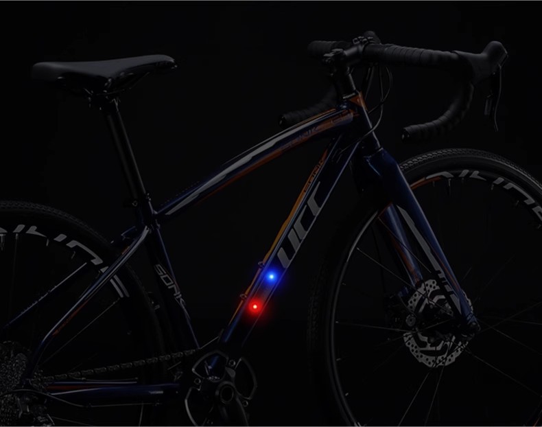 Car solar warning light car wiring-free modification analog anti-theft universal induction led decorative breathing light