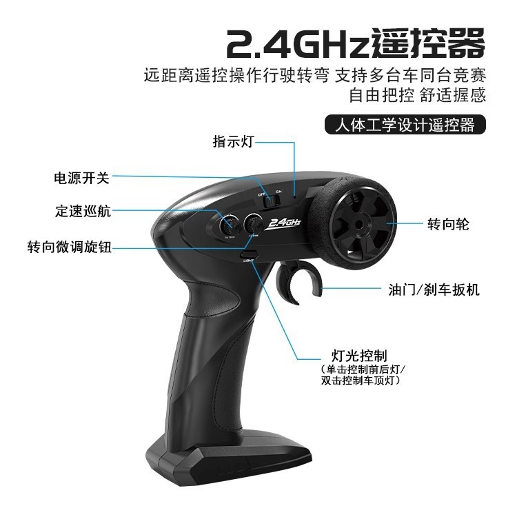 跨境煌博新品1:16全比例四驱RC遥控攀爬车男孩越野车模型R1601|undefined