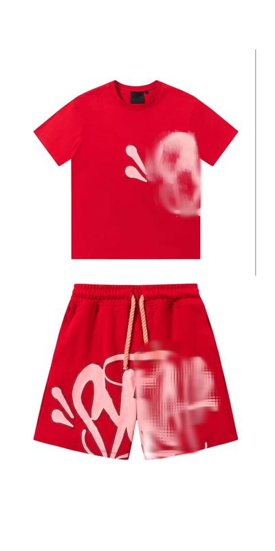 欧米式ヒップホップ発泡アルファベットプリント半袖tシャツ半ズボン男性夏潮牌レジャースポーツスーツ|undefined