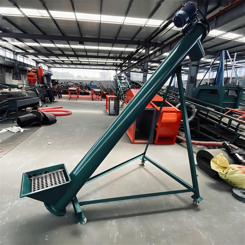 自动回砂U型槽螺旋输送机 陶瓷粉蛟龙上料机 灰渣圆管提料机