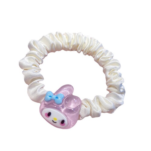 Sanrio large intestine ring headband Melody cinnamon dog pudding dog children and girls hair tie rubber band hair tie wholesale
