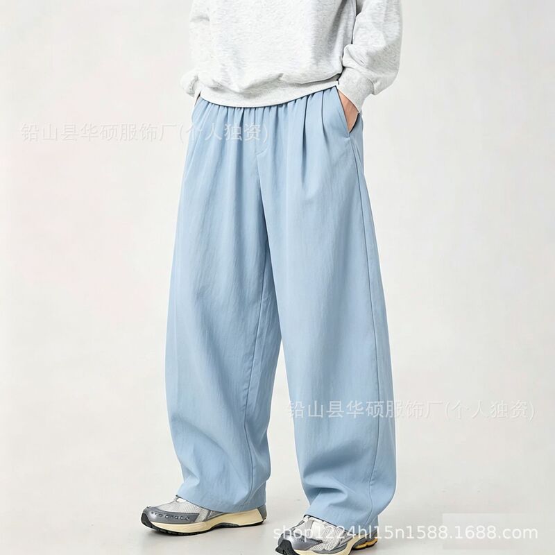 New cross-border foreign trade vintage loose straight-leg pants, unisex sports pants, hip-hop Harajuku personalized wide-leg pants New cross-border foreign trade vintage loose straight-leg pants, unisex sports pants, hip-hop Harajuku personalized wide-leg pants