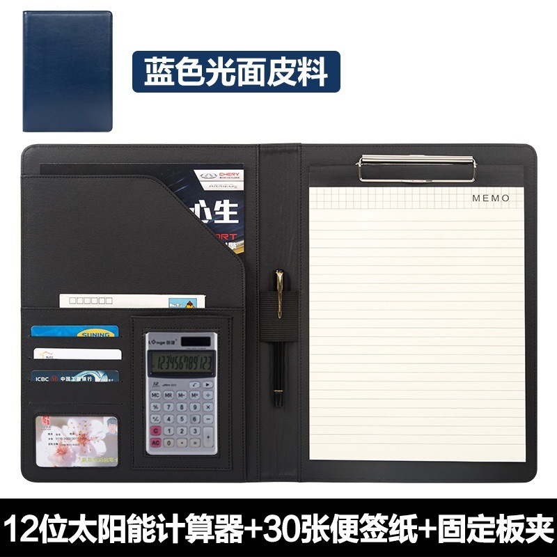 Azul-Calculadora solar de 12 bits