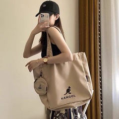 韓国 KANGOL ミディアムトートバッグ 大容量 男女兼用 通勤バッグ 万能ショルダーバッグ 家庭教師バッグ