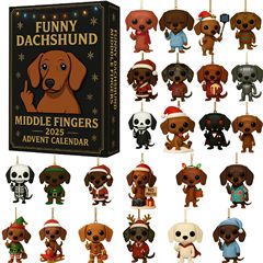 独立站2025 Funny French Bulldog Advent Calendar狗降临节日历