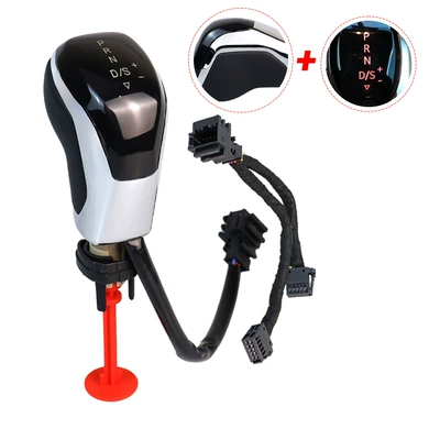 Foreign Trade Suitable for Volkswagen Cab and accessories - electroplated-silver-flat-leather-red-light-automatic-transmission