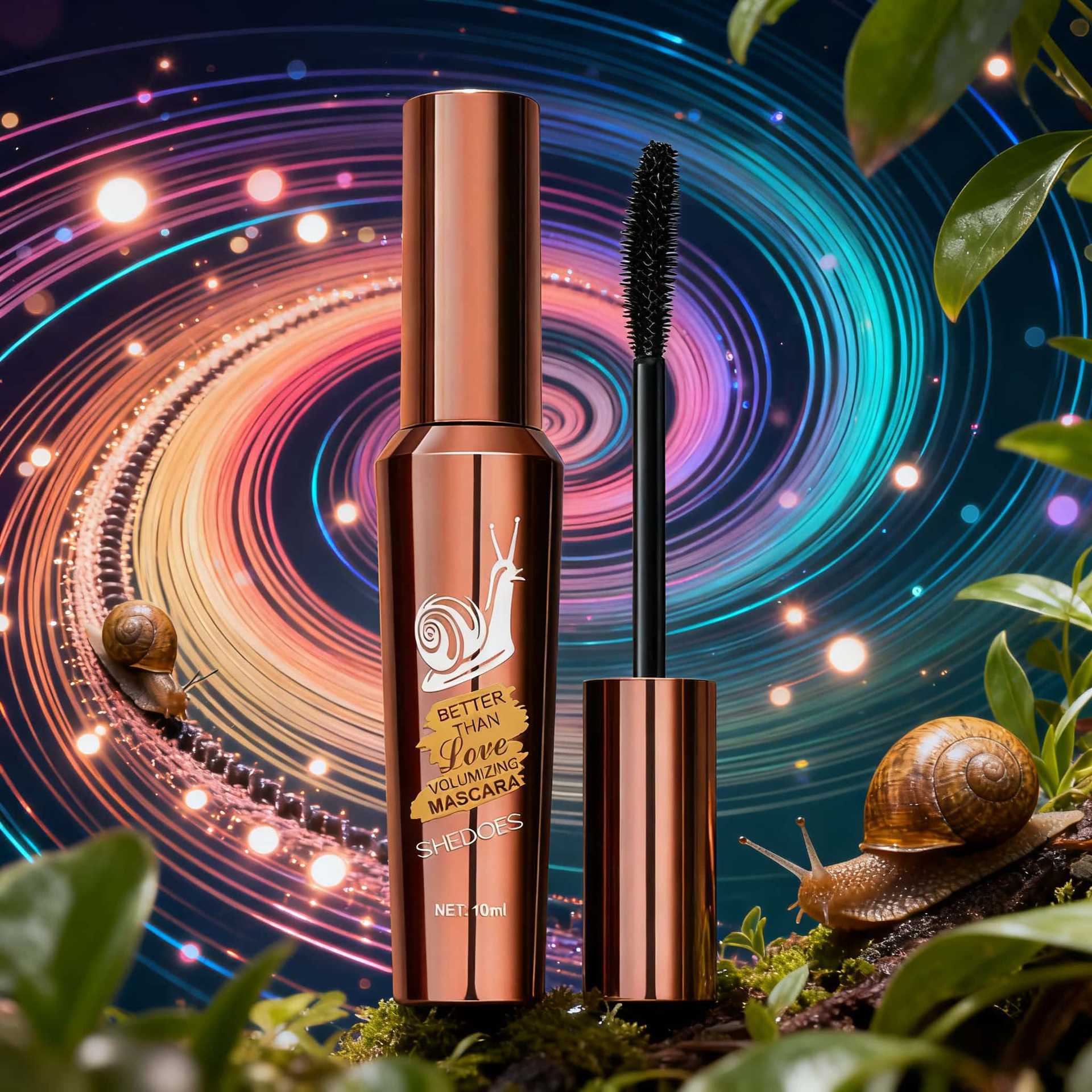 SHEDOES Hover Snail Cross-Border Mascara Dense Curly Long Lasting Styling Alarge and Engrossed Eyelashes Waterproof