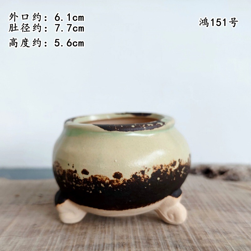 植木鉢の小さい新商品の缶のアイデアの磁器の缶の多い陶磁器の肉のミニ陶のレトロな家庭の陶磁器のたらいの園芸の太い新しいです。|undefined