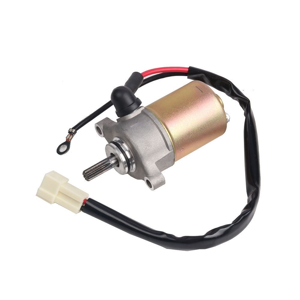 适用雅马哈福喜巧格丽鹰鬼火100酷奇LH110马达启动电机原装款马达