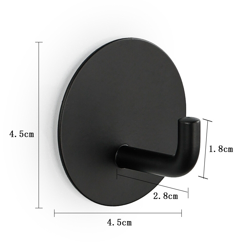 Acero inoxidable 6cm ángulo de 90 grados (negro) oblea