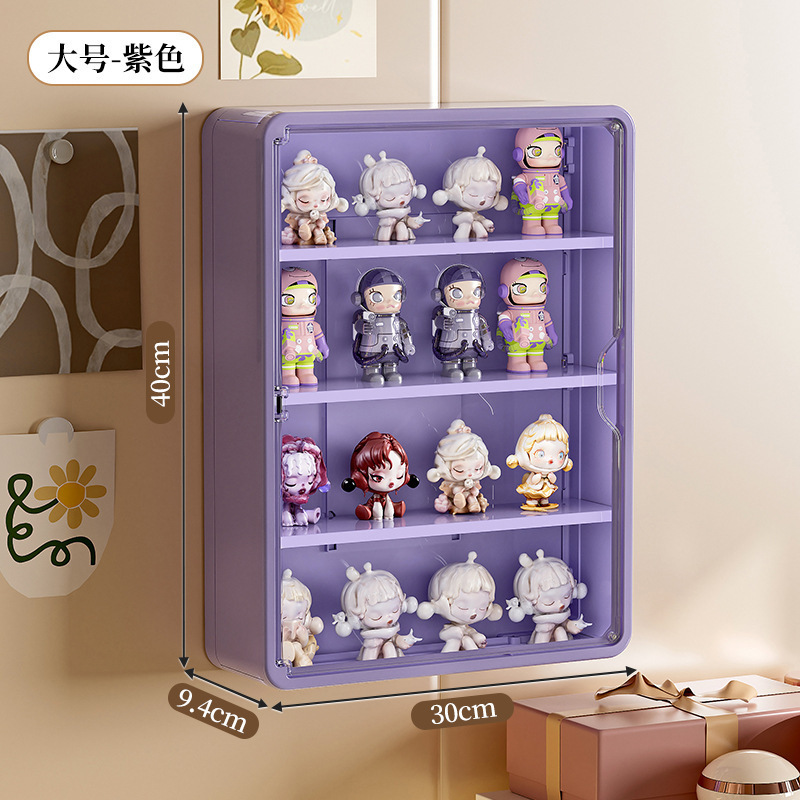 壁掛け式ブラインドケース収納展示棚ぬいぐるみバブルマット透明手作り置物popマート展示ケース|undefined