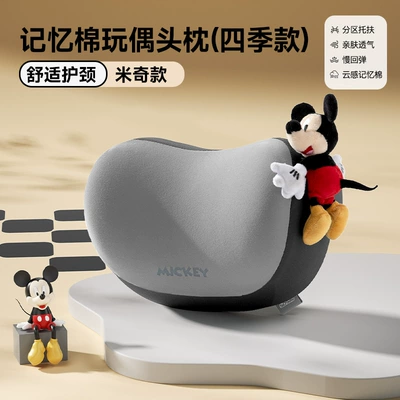 Headrest Car Neck Pillow, In-Car - disney-doll-headrest-mickey-four-seasons