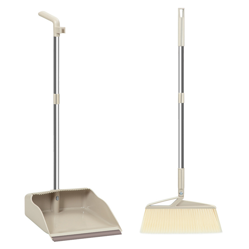 Juego de Escoba y Recogedor Tipo Peine Premium Jiachuang, Combo de Escoba y Recogedor para el Hogar, Recogedor para Barrer Polvo en la Cocina