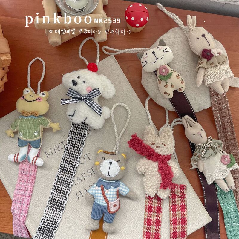 Korean Plush Doll Hair Accessories Storage Belt Doll Accessories Ins Style New Cute Fabric Kidsren's Pendant Room
