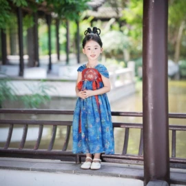 童旗袍;童民族服装;童马甲