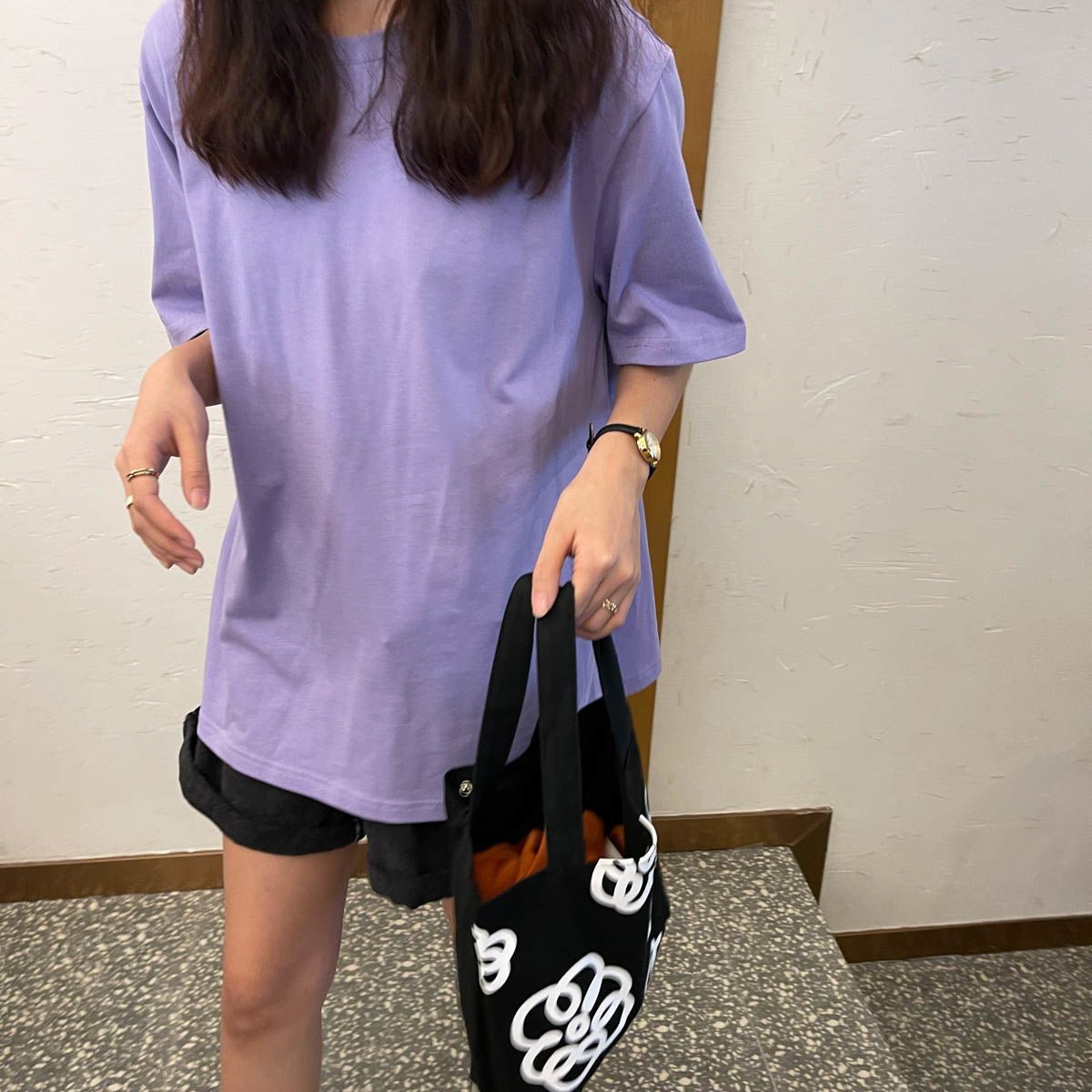 가방 여성 2021 신입 미니 캔버스 가방 여성 학생 한국 스타일 귀여운 작은 핸드백 핸드 펜롱