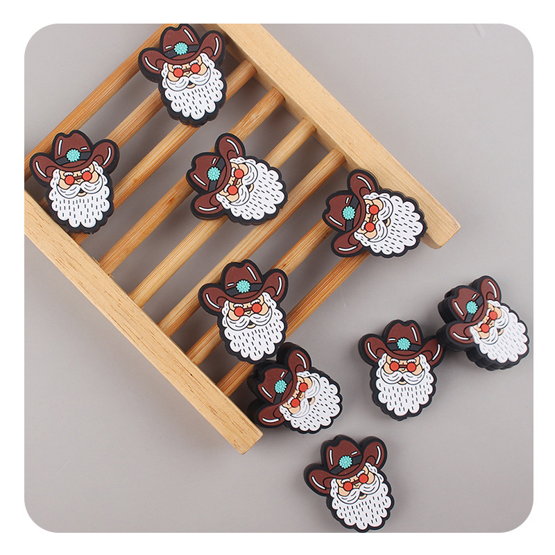 Productos creativos para bebés DIY, joyas para bebés, tetinas de barba blanca, accesorios de goma de dientes de cadena