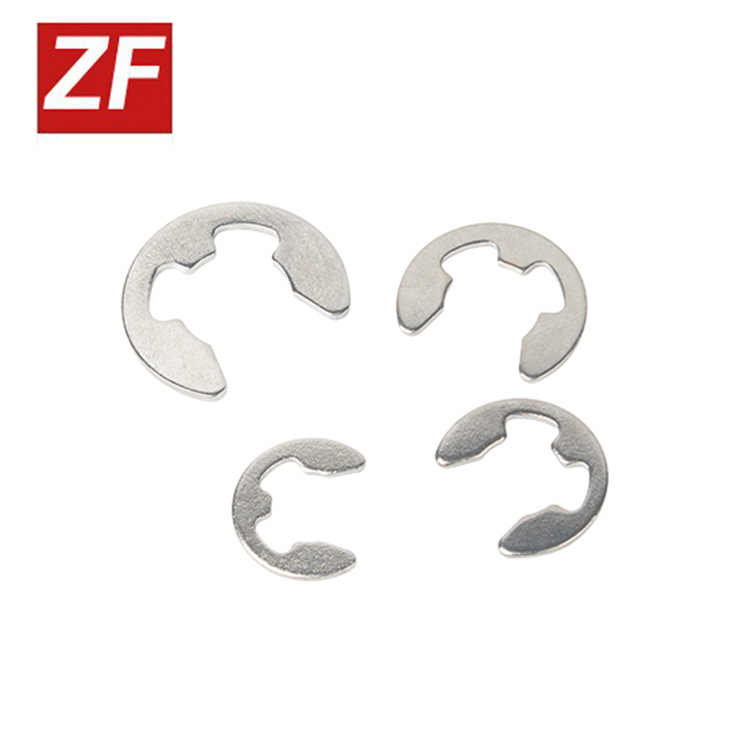 浙江厂家批发304不锈钢E型卡簧卡环GBT896开口挡圈垫圈紧固件配件