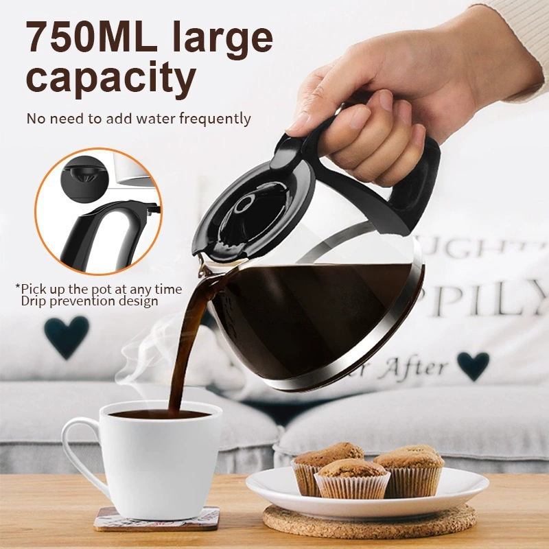 [Европейскийфе-машина Coffee Maker бытовая автоматическая компактная капельная кофеварка CE сертификат кросс-граничный источник]