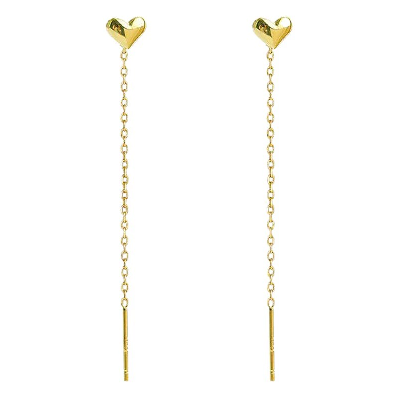 Love Ear Line Женский темперамент В форме сердца Ear Line 2022 Новые модные тонкие лицевые серьги-серьги