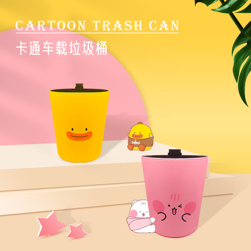 Icarerfamily automobile Hanging type Trash The car vehicle Trash lovely Cartoon Glove barrel