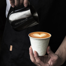 莫兰迪泼墨陶瓷手握咖啡杯拉花拿铁日式精致澳白dirty猪口杯200ml