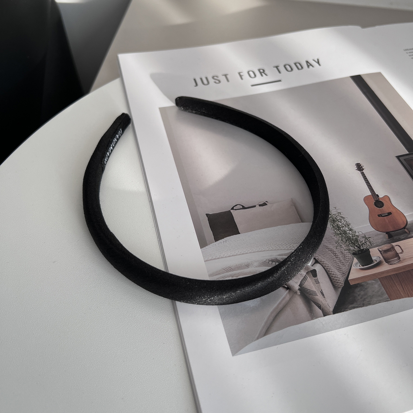 Exquisite Satin Headband For Women Solid Colour Minimalist Style_voghion.com