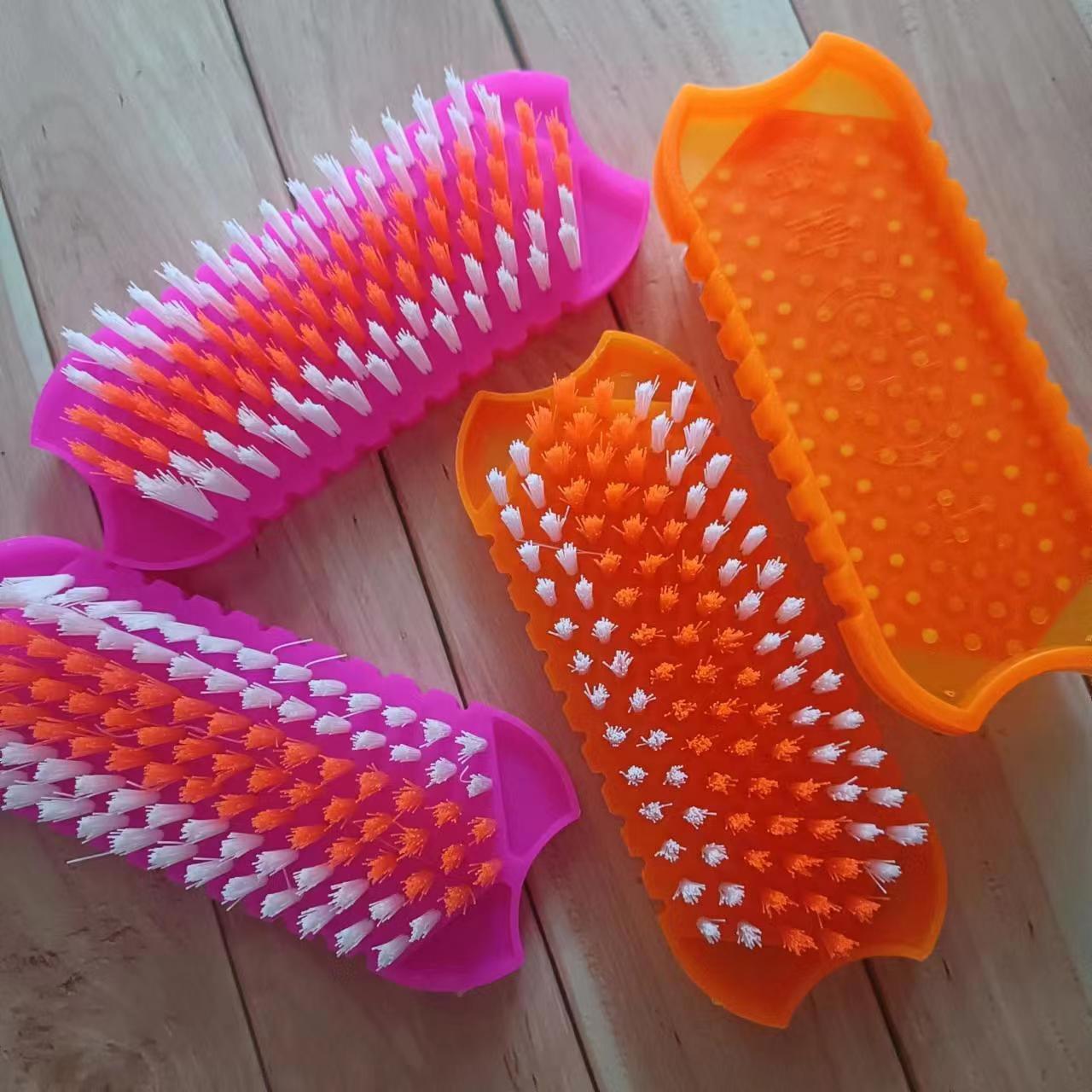 Soft plastic handheld shoe brush for home use for laundry for…