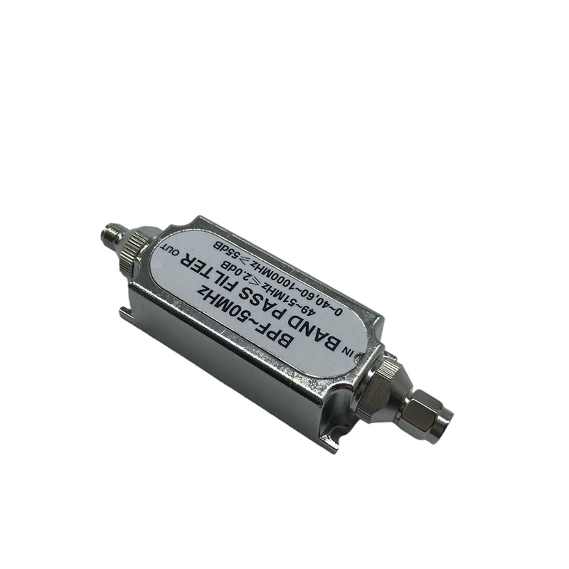 하이 패스 필터 SMA 남성과 여성 밴드 패스 LC 주파수 50 옴 임피던스 BPF50MHZ 광대역 안테나