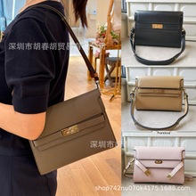 2025新款TB女包 lee腋下包单肩斜跨信封包牛皮翻盖休闲通勤包